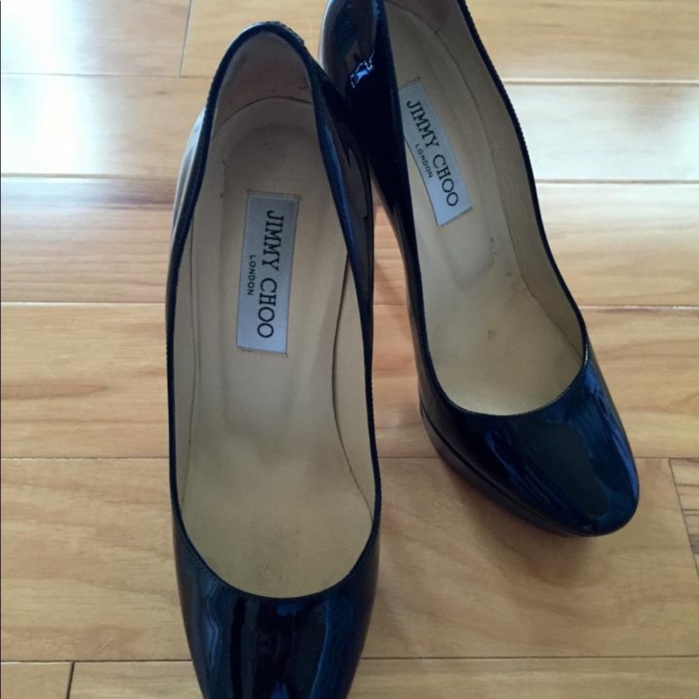 Jimmy Choo Black Cosmic Pumps
